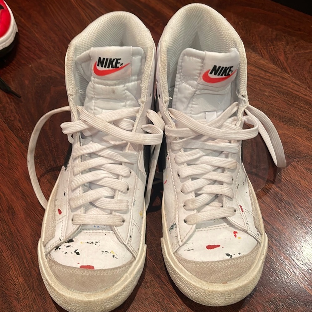 Nike High Top Splatter Paint Sneaker